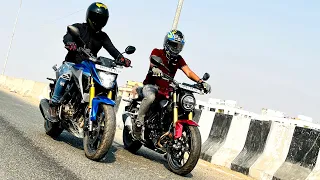 Honda CB 300F Vs CB 300R Race | Top End