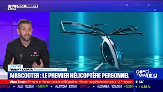 Franky Zapata présente l'AirScooter, le 1er hélicoptère "sans permis"