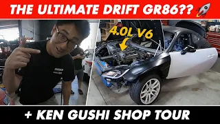 First Look at Ken Gushi's GR86 Drift Car Build + Three's Racing Shop Tour