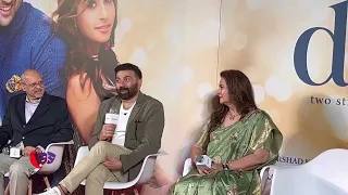 Sunny deol With Ponam Dhillon Shares 1St Movie Sohni Mahiwal Memories | Dono Trailer Launch |