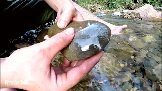 Примитивные  технологии Каменный топор своими руками
