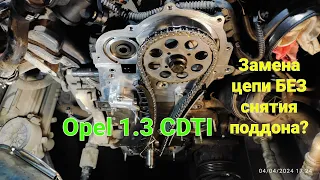 Opel 1.3 CDTI. Замена цепи ГРМ. МОЖНО/НЕЛЬЗЯ заменить цепь БЕЗ снятия поддона?