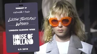 Catwalk hair: House of Holland for London Fashion Week SS18