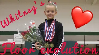 Whitney Bjerken ~ Floor evolution (level 3-10) | InstaGymnasts