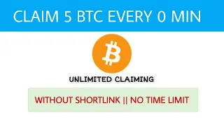new btc faucet || claim 5 bitcoin every 0 min || instant withdraw|| unlimited claiming|| faucetpay