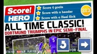 Score Hero Level 213 (3 Stars) Walkthrough - Borussia Dortmund vs Chelsea FC