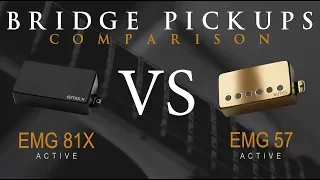EMG 81X vs EMG 57 - Active Bridge Pickup Guitar Comparison / Demo
