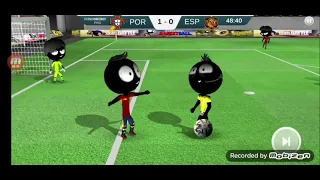 PORTUGAL VS ESPAÑA CUSTOM HIGHLIHHTS ON STICKMAN SOCCER 2018