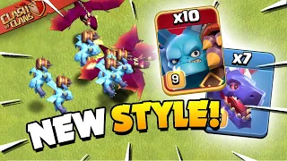 New Air Hybrid Attack is SUPER Strong (Clash of Clans)