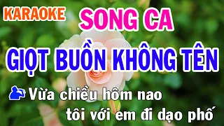 Giọt Buồn Không Tên Karaoke Song Ca Nhạc Sống - Phối Mới Dễ Hát - Nhật Nguyễn