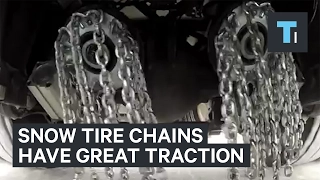 Automatic Snow Tires Throw Chains At Your Wheels