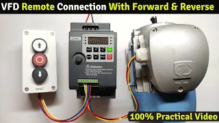 VFD control With Push Button in Reverse Forward || VFD 3 Wire Connection #CNCelectric #IST230A-S07B