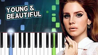 "Young & Beautiful" Lana Del Rey Piano Tutorial - Chords - How To Play - Cover