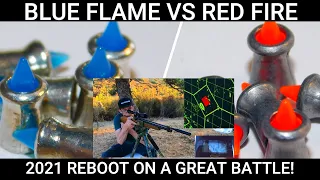 ( GAMO BLUE FLAME .177 VS GAMO RED FIRE .177! 2021 REBOOT! ) Airgun Pellet Test and Review at 10yds!