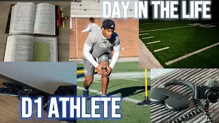 Day in the life of a D1 Athlete | College Football player | year 1