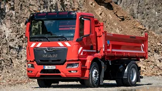 All New 2022 MAN TGM Dump truck - Test Drive and presentation