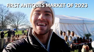 FIRST ANTIQUES MARKET OF 2023! I FOUND SOME TREASURE | VLOG