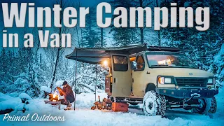 Winter Camping in a Van