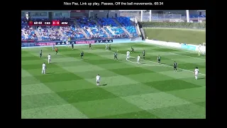 Nico Paz |  Real Madrid Castilla vs Mérida AD 2023-03-19 Match Highlight | Every Touch