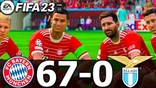 FIFA 23 - MESSI, RONALDO, MBAPPE, NEYMAR, ALL STARS | FC BAYERN VS LAZIO 67-0