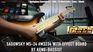 Sadowsky M5-24 #M3234 with Effect Board by Keng-Bassist