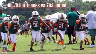 FREE FLOW VISUALS - 8U VB Hurricanes vs 703 United highlights in Preseason Classic. #youthfootball