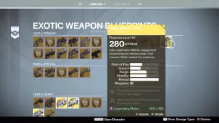 Destiny new exotic weapon secret possibility