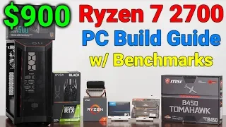 Ryzen 7 2700 — $900 PC Build Guide — 1440p Gaming Deal — February 2020