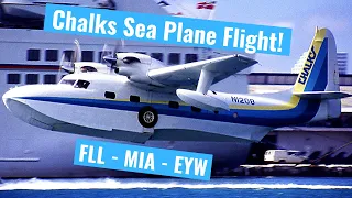 Grumman G-73 Mallard Chalks Seaplane Flight 1993 Fort Laudedale to Miami to Key West