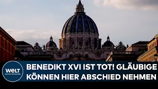 BENEDIKT XVI IST TOT: Sterbliche Überreste werden in den Petersdom überführt