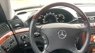 Mercedes w220 Steering wheel not moving for entry and exit feature 🤔