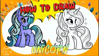 How To Draw Unicorn Twilight Sparkle (My Little Pony) Step By Step Tutorial From Fun Time Kids Club