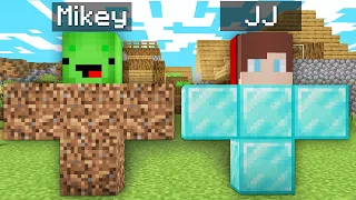 Mikey and JJ Became DIRT vs DIAMOND GOLEMS in Minecraft (Maizen) POOR and RICH