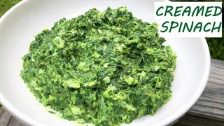 How to Cook Frozen Spinach Quickly | Easy Creamed Spinach | Keto Friendly and Gluten Free Spinach