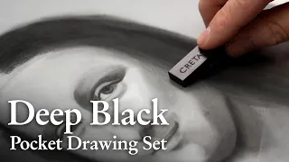 What is inside Cretacolor's Deep Black Pocket Drawing Set | Product Description