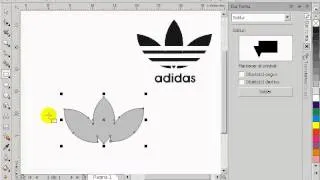 logotipo adidas con Corel Draw