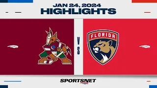 NHL Highlights | Coyotes vs. Panthers - January 24, 2024