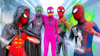 TEAM SPIDER-MAN vs ALIEN SUPERHERO ( Special NEW SUPER HERO Mystery BATTLE ) - Bunny Life