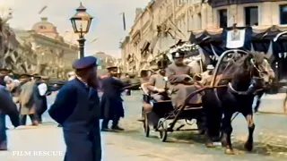 1896 Moscow  Russia Tverskaya Street - old video in color #shorts