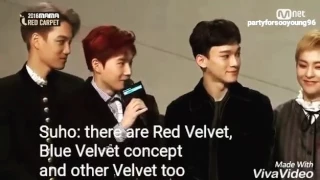 EXO Sehun mentioned Red Velvet on MAMA 2016 Cathie TgBoivin