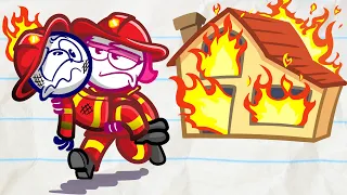 Pencilmiss's FIRE FIGHT! | Animation | Cartoons | Pencilmation