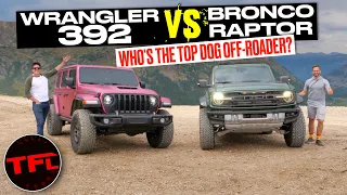 Does the V8 Jeep Wrangler 392 Kick the Ford Bronco Raptor's Butt Off-Road? Let's Settle This!