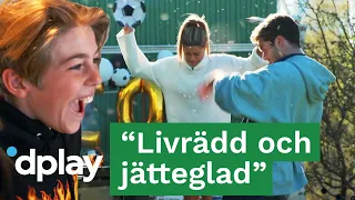 Theos födelsedag firas med dubbelöverraskning och knottchock! | Wahlgrens värld | discovery+ Sverige