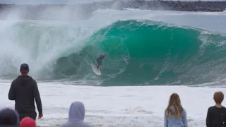 SURFING THE WEDGE BIGGEST DAY OF THE YEAR!!!