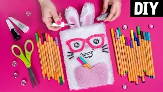 DIY Volta às Aulas 📚🐇 Estojo, Caderno e Porta Canetas de Coelho