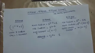 Super tricks to find no of isomer(Alkane,Alkene,Alkyne),Mr.Pappu Bhowmick