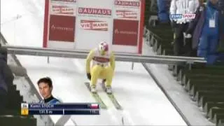 Sapporo 2012: Kamil Stoch - druga seria - skok na 131,5 m | 29.01.2012