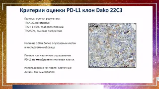 Определение статуса PD-L1 при немелкоклеточном раке легкого