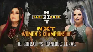 IO Shirai vs. Candice LeRae - Official Match Card V1 HD - NXT Takeover: 31 (2020)