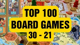 Top 100 Board Games Of All Time 30 to 21 - Official 2022/2023 Rankings